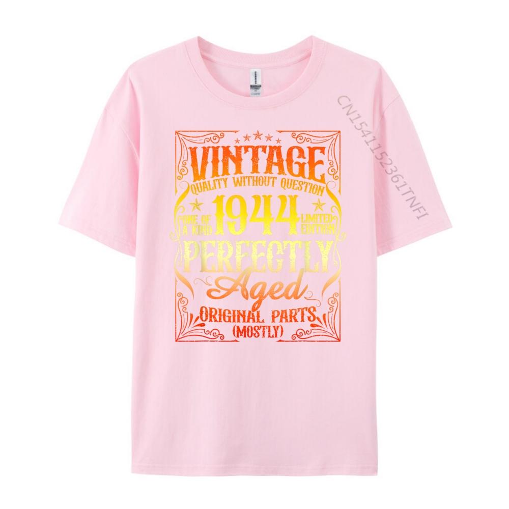 80 Year Old Legend 1944 80th Birthday Unisex Plain Shirt Harajuku Black Graphic T Shirts Student Printed Tshirt