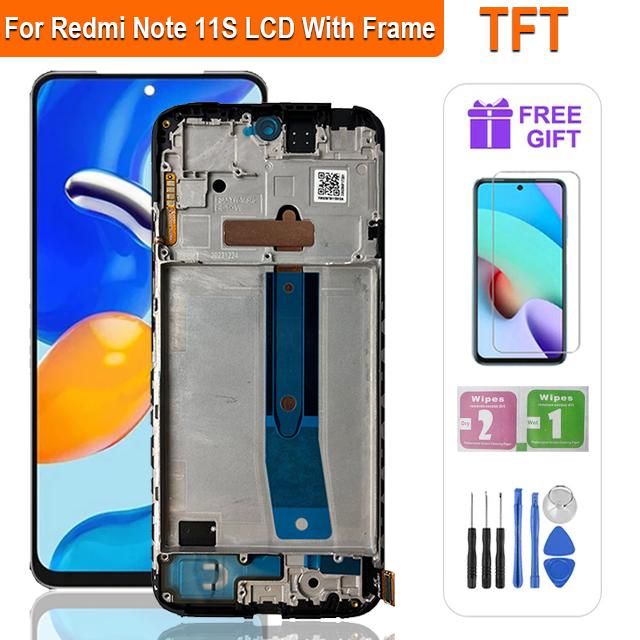 Super AMOLED LCD Dla Xiaomi Redmi Note 11 LCD 2201117TG LCD Wyświetlacz Ekran Dotykowy Digitizer Zgromadzenie Dla Redmi Note 11S LCD