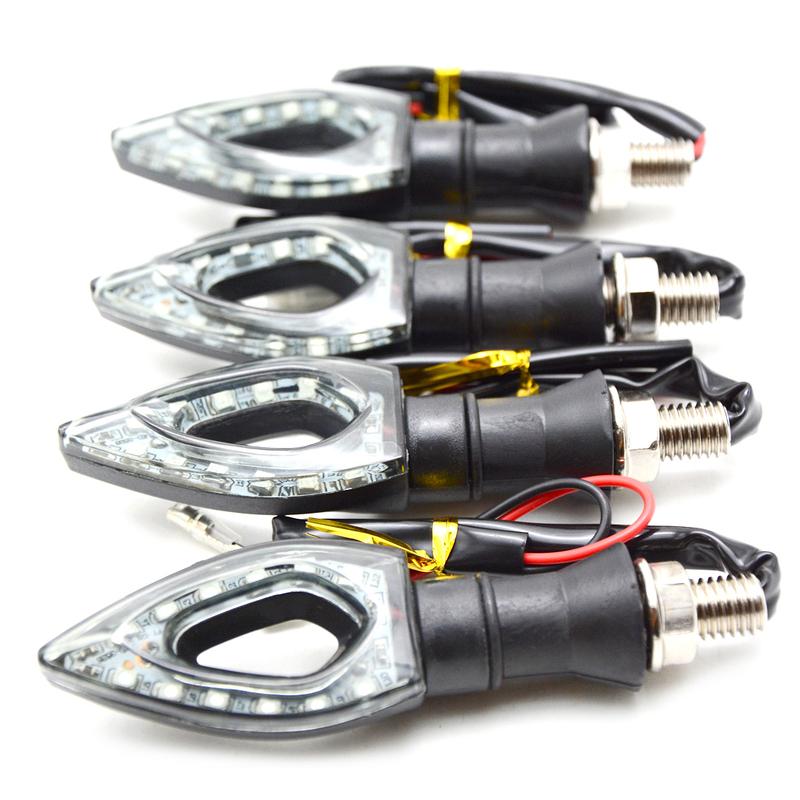 2Pcs/set DC 12V 12 LED Universal Blinker Waterproof Turn Indicators Lamps Motorcycle Turn Signal Lights Accessories Motorbike