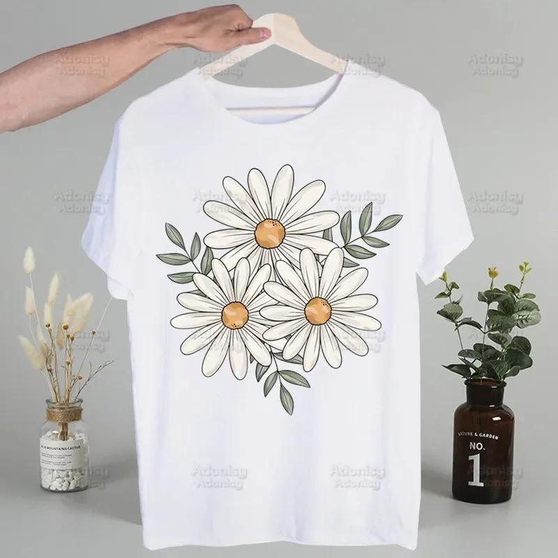 Love Daisy Feeling Daisy Men's Tshirt Cute Printing Shirt Mens Fashion T-Shirt For Men Casual Tops Short Sleeve