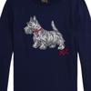 Polo Ralph Lauren T-Shirt With Scottish Terrier Pattern Round Neck Long Sleeve Kids Tops 313979013-001