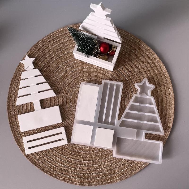 Silikonowa forma doniczki choinkowej do rękodzieła z żywicy, dekoracji świątecznych DIY, narzędzie do wyrobu biżuterii, materiał spożywczy