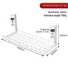 Under-Desk Punch-Free Cable Organizer: Adjustable Storage Rack for Power Strips and Data Cables