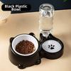 Automatic Pet Feeder Water Dispenser Slanted Opening 2-IN-1 Cat Dog Feeders Stainless Steel No Power Required Pet Bowl