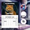 Peed-Off Cat Wall Calendar 2026 Funny Cat Meme Monthly Hanging Format  Home Office Decor New Year Gift 12 Monthly Family Planner
