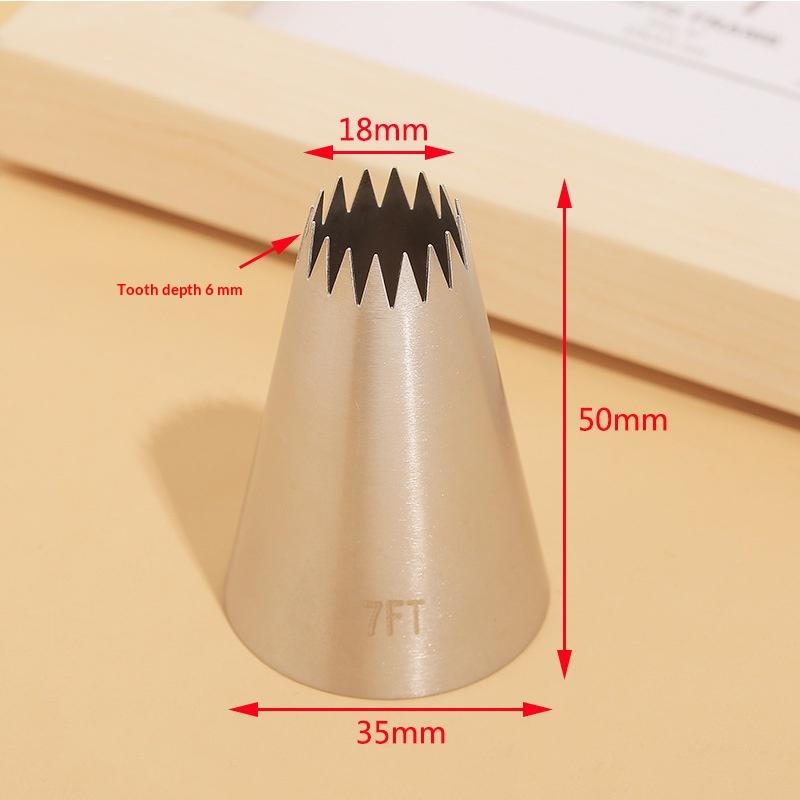 1Pcs 5Ft/ 7Ft/ 9Ft Stainless Steel Cream Cupcake Pastry Nozzles Cake Decorating Icing Piping Tips Baking Tools