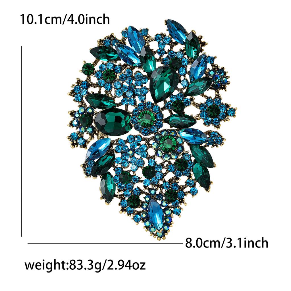 Crystal Glass Brooch for Women Rhinestone Pins Friends Party Gifts Banquet Jewellery Accessories