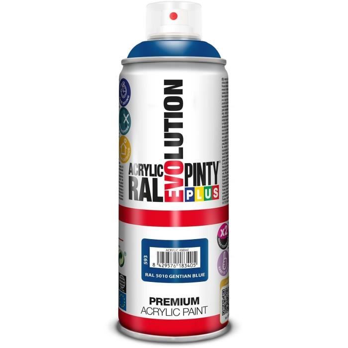 Peinture Bombe - Brillante - Bleu RAL5010 - 400 mL
