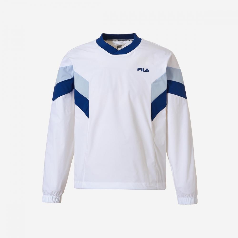 

Fila Uni Stretch Comfort Fit V Neck woVen Sweatshirt Fs2pog1205x Whi 90