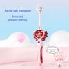 Kids' Magic Wand Toothbrush: Soft Bristles, Cartoon Design, Ages 2-12, Educational & Fun Dental Care