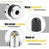 2Pcs 33mm American Standard Motorcycle Wheel Valves for Motorbike Scooter Bike Quad Tubeless Mountain Tyre with Dustcap