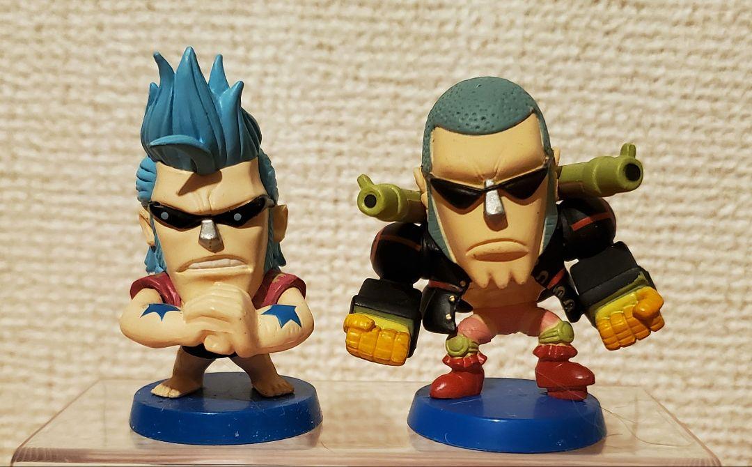 

[USED] One Piece Ani Chara Heroes Franky Mini Figure Set of 2