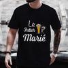 Evg Team Groom Man T Shirt French Wedding Party Tees Future Groom Squad Beer Graphic Y2k Tops Boyfriend Bachelor Party Tshirt
