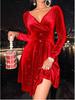 Women's New V-Neck Long Sleeve Fashion Sexy Evening Dress Dress Women's Clothing