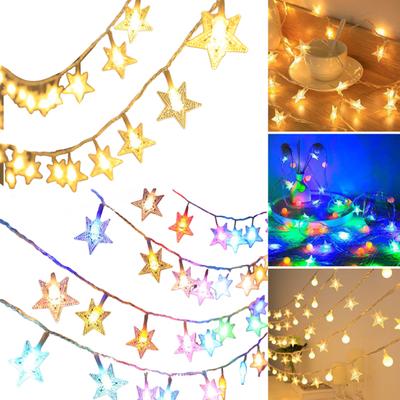 LED Stern Lichterkette Flexibles Design Energiesparend Wasserdicht Innen Außen