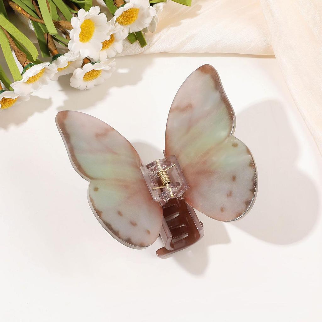 Matte Transparent Butterfly Hair Claws Clips for Women Girls Elegant Decorate Hairpins Headbands Fashion Korean Hair Accessories