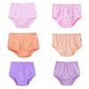 5PCS High Waist Elderly Plus Size Briefs Breathable Women Underwear Flower Cotton Panties  Gifts
