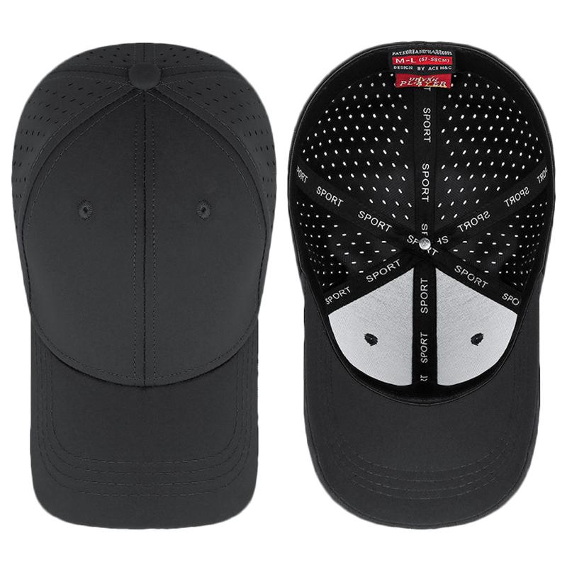 Einfarbige Baseballkappe Herren Damen Sonnenschutz Schnelltrocknende Kappe Mesh Atmungsaktive Kappe
