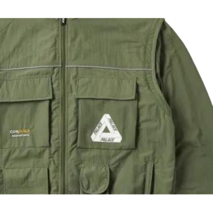 Palace Cordura RS Zip Off Jacket Olive Men Outerwear Green P23JK119