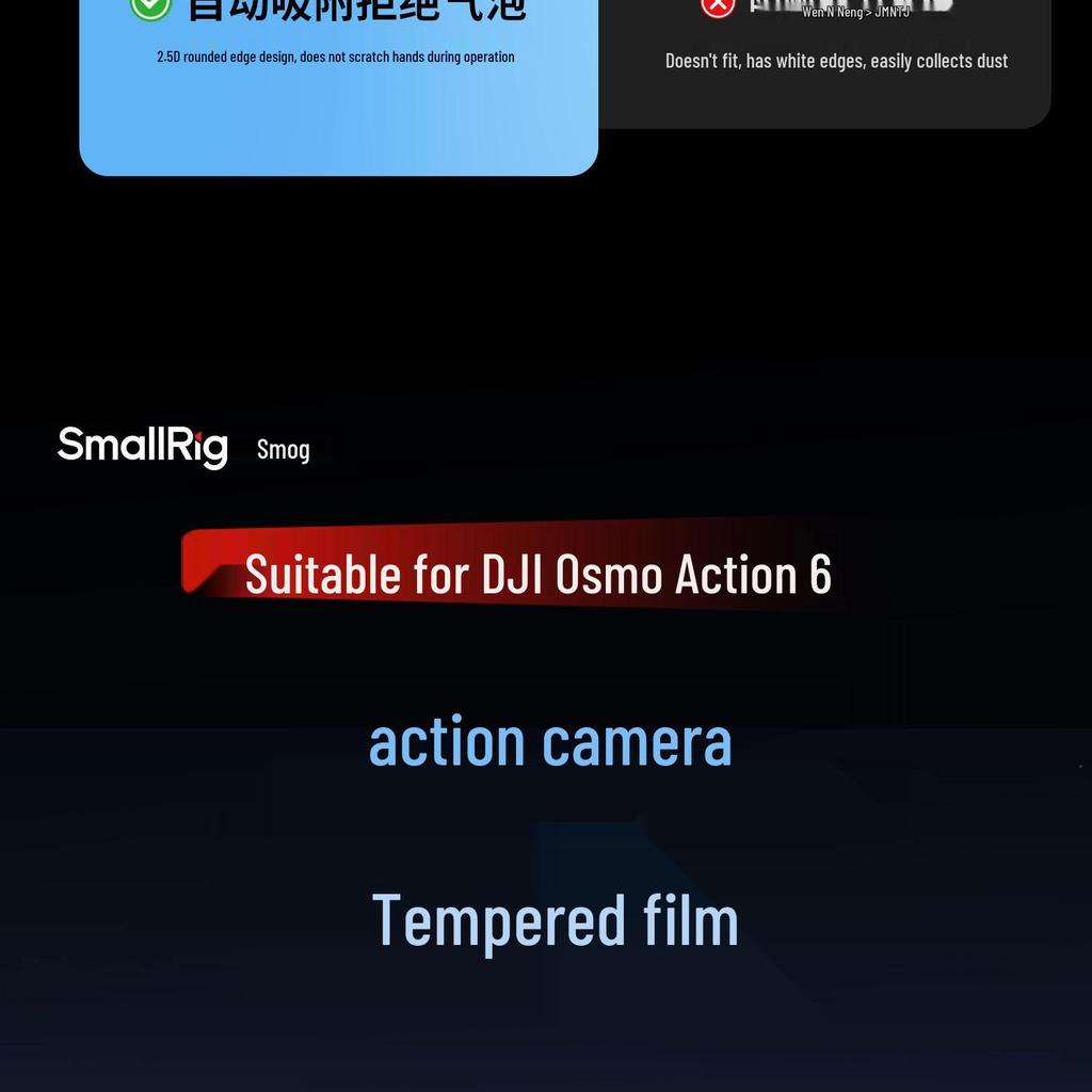 DJI Action 6 Objektiv- und Displayschutzfolie