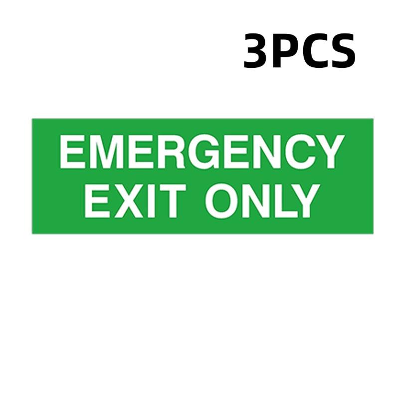 NEW 1/3Pcs Doors Stairs Home Garage Bumper Waterproof Warning Signage Design Safety Signage Car Parts