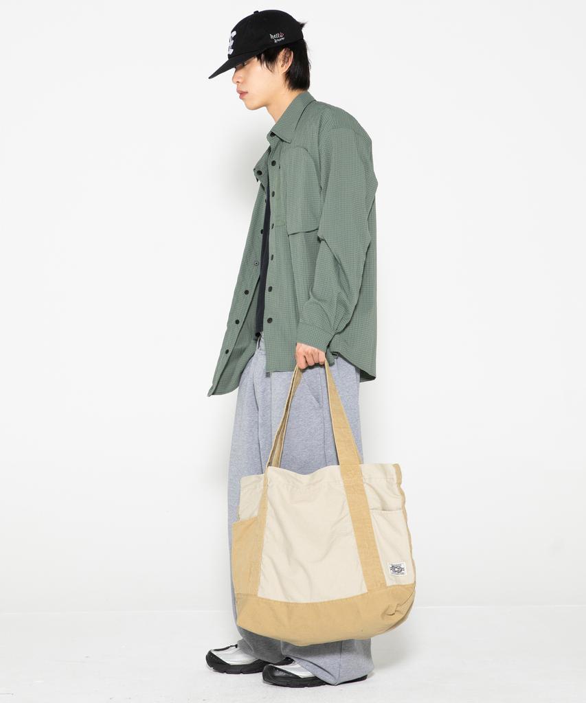 Xtonz Xta108 Ripstop Cotton Washed Tote Bag (Beige)
