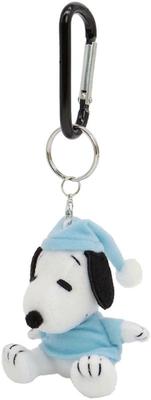 Nakajima Corporation Peanuts Carabiner Mascot Snoopy Pajamas Sitting 183750-23