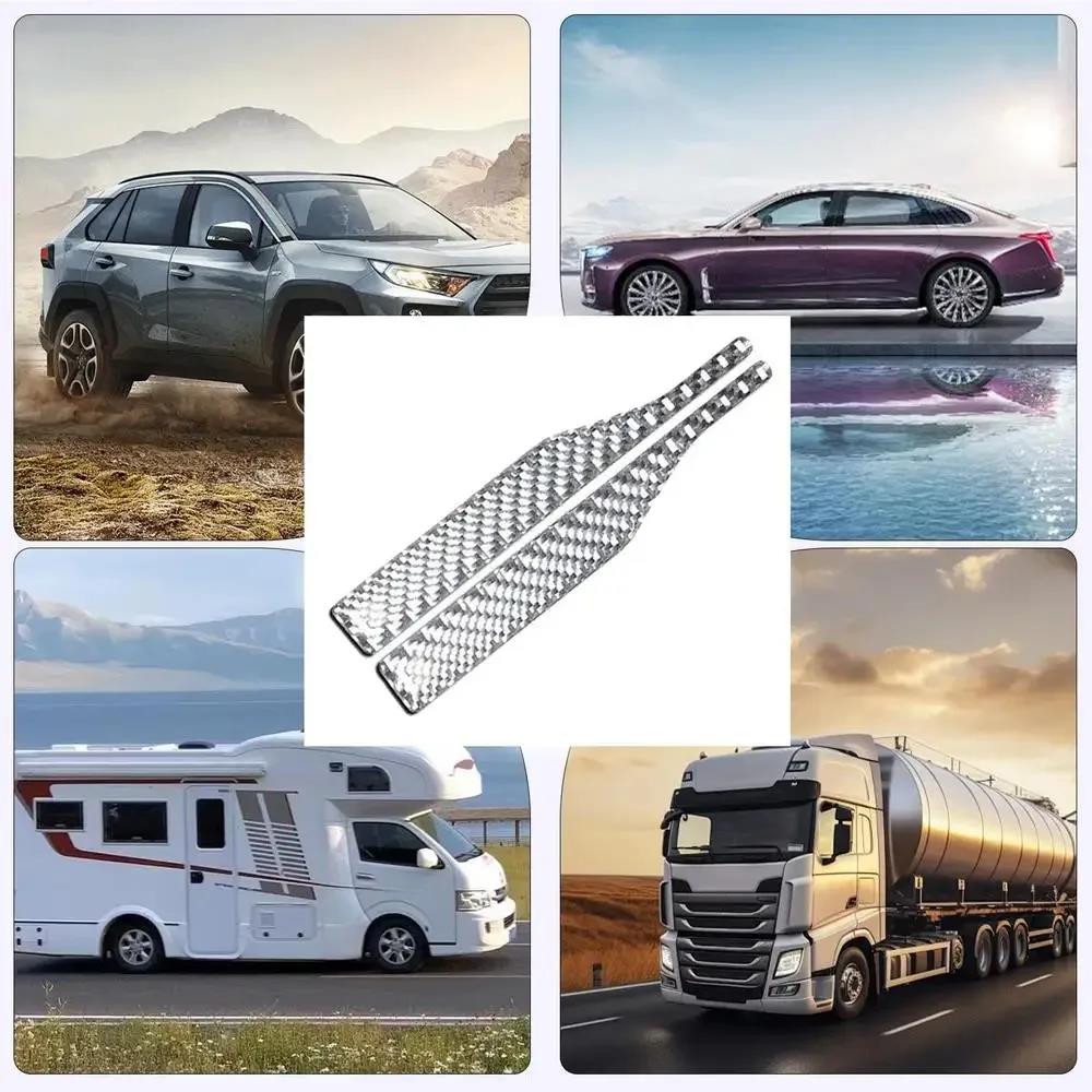 Car Side Mirror Anti Collision Strip Carbon Fiber Look Scratch Protector Sticker Universal for Door Edge Bumper Guard Trim Interior Mirrors 6