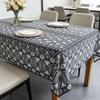 Dining Kitchen Party Event Cotton Linen Washable Rectangle Tablecloth