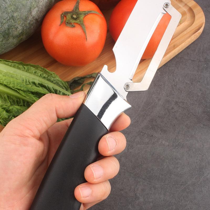 1Pcs Stainless Steel Peeler Handle Kitchen Fruit Vegetable Slicer Blade For Potato Carrot  Prep Tool