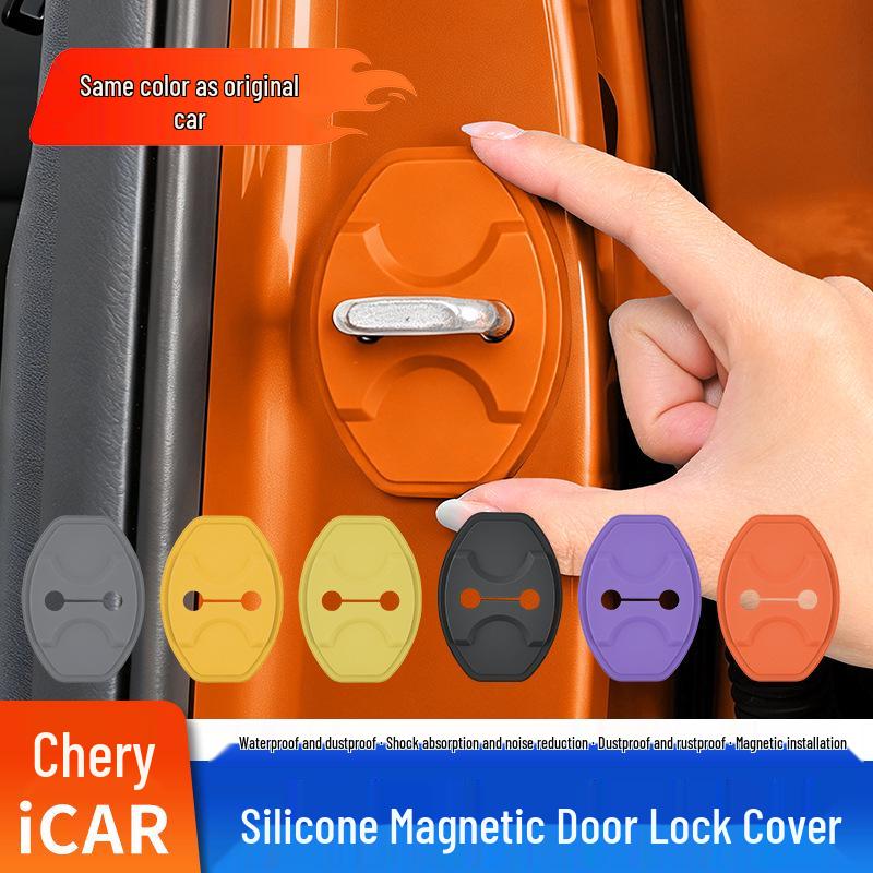Chery iCAR23/03 Car Door Lock Buckle & Shock Absorption Silicone Cover