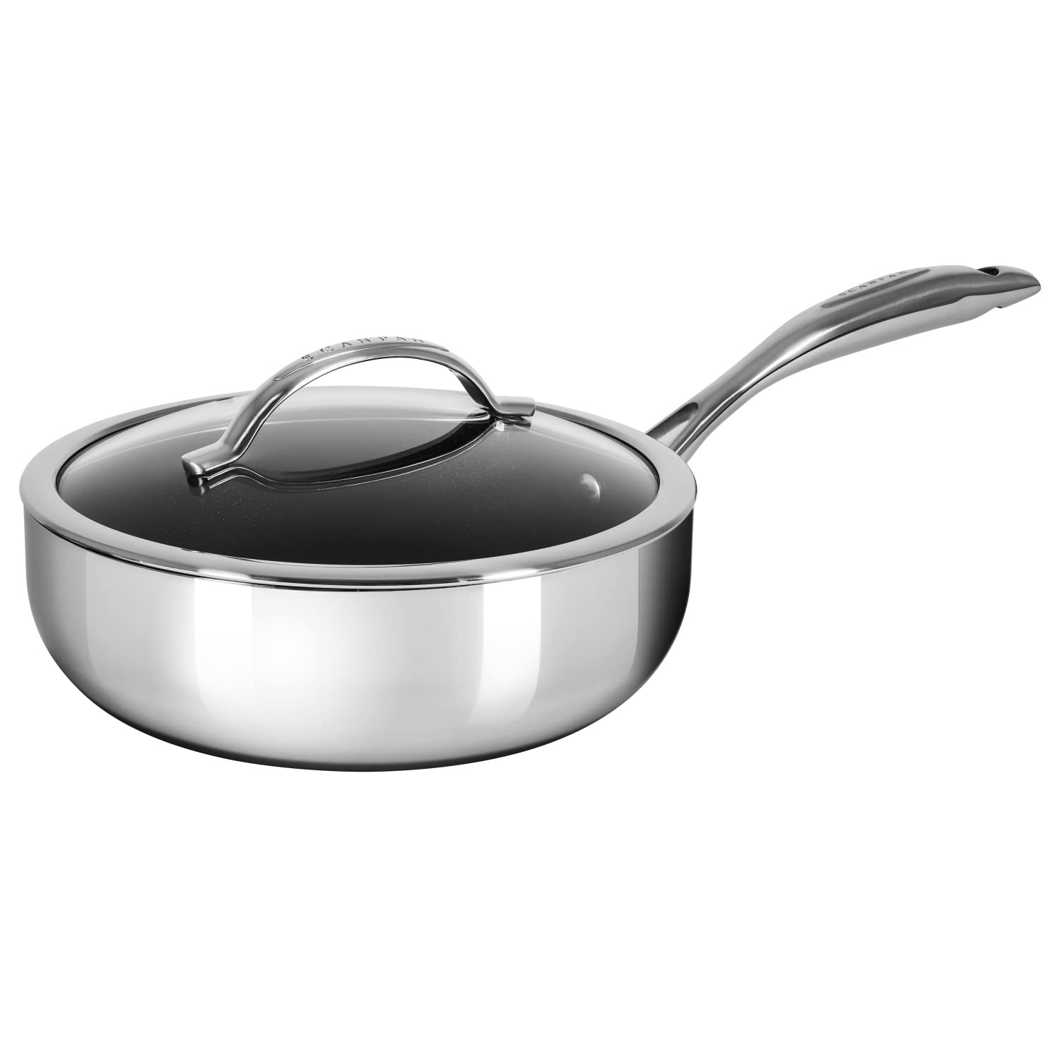 

SCANPAN Frying Pan Silver Diameter 26cm HaptIQ Deep Saute Pan 26cm 6001082600