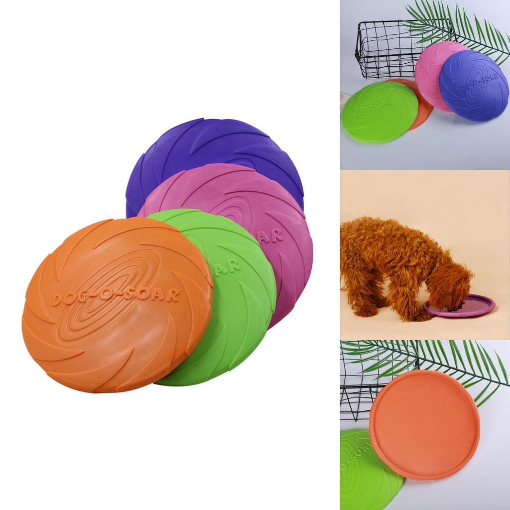 Vibrant Silicone Pet Dog Frisbee For Large Dog Outdoor Training And Fun Play