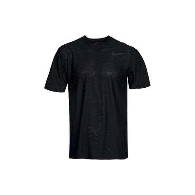 Lifestyle Casual Series Mesh Solid Color Brand Logo Print Round Neck Short Sleeve T-Shirt Men T-Shirts Black 834497-010