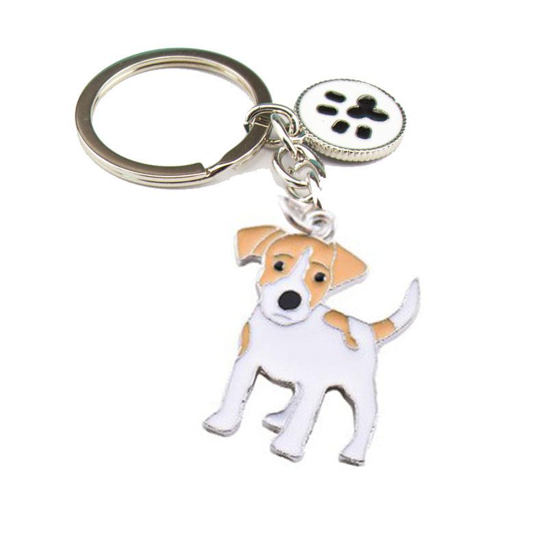 Cute Dog Keyring Gifts Fashionable Animal Charms Small Accessories Car Keyrings and Bag Charms