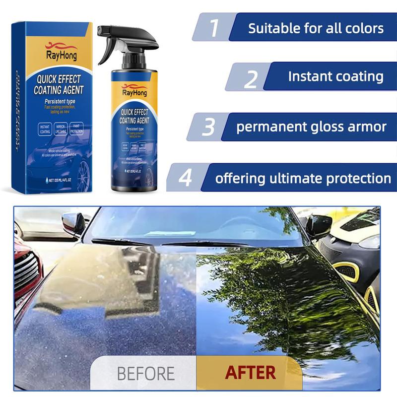1-5PCS Car Nano Coating Spray Auto Quick-Dry Coating Hydrophobic Protection Polishing Maintenance Renewal  Agent Accessories