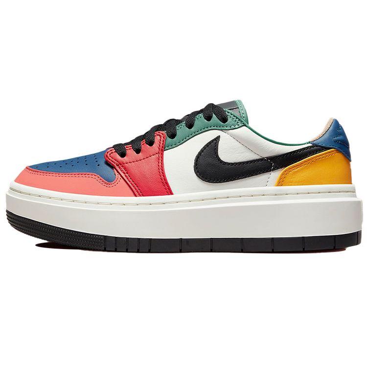 Air Jordan 1 Elevate Low Vícebarevné Dámské Tenisky Sail Fire-Red Taxi DX3951-100