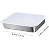 1set Stainless Steel Dumpling Freezer Box with Mesh Rack Multi-function Food Storage Container for Fridge Kitchen Organizer for Meat Fruits