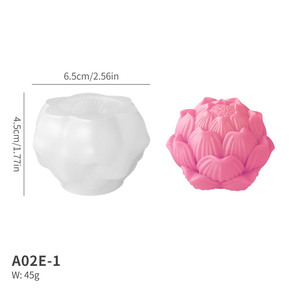 3D Floral Silicone Mold: 19 Flower Shapes for Fondant, Cake, and Candle DIY