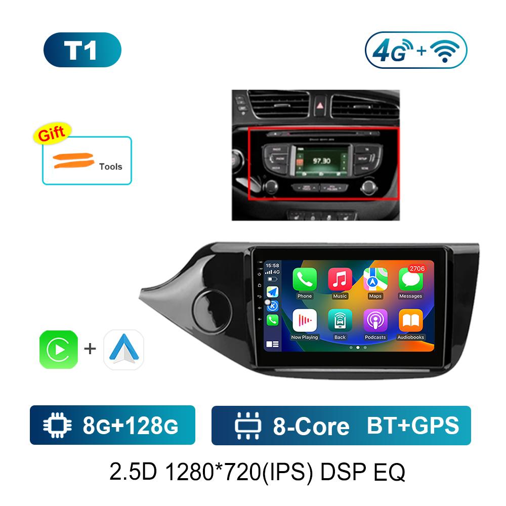 Bluetooth Android System GPS Navi 4G Car Video Multimedia Player 9 Inch for KIA CEED JD Cee'd 2012-2018 IPS Screen WiFi Carplay