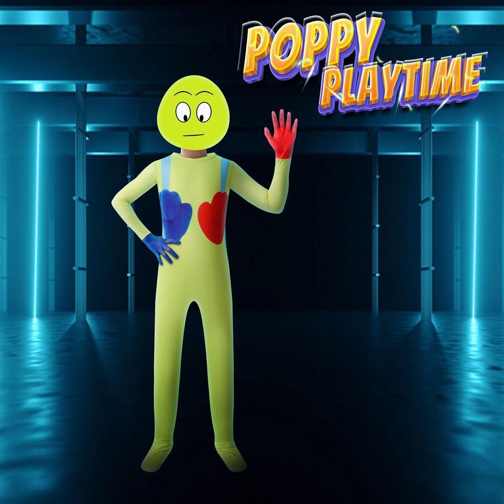 Poppy Kids Playtime The Player Cosplay Costume Jumpsuit Mask Suit Halloween