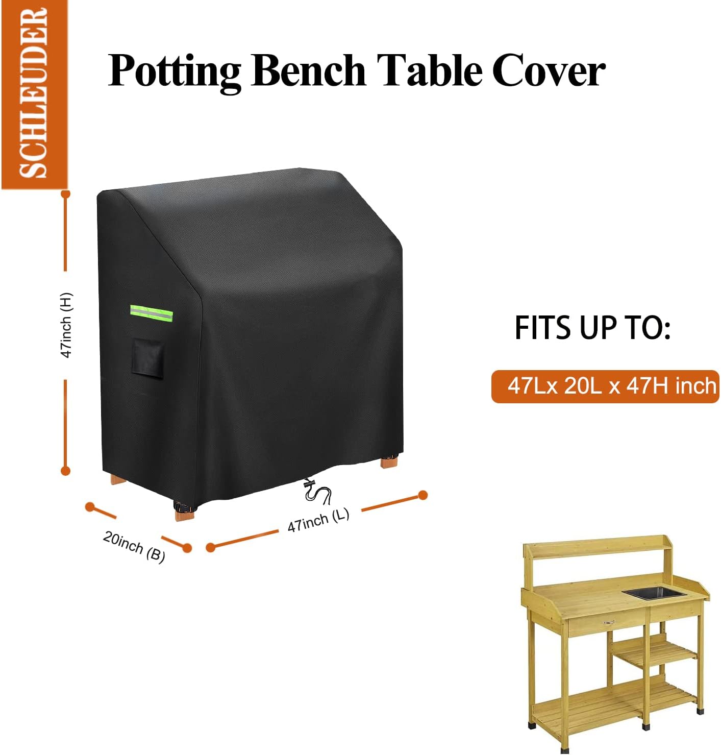 

Garden Potting Bench Table Cover,Garden Potting Bench Table Cover, Waterproof,UV Resistant United States