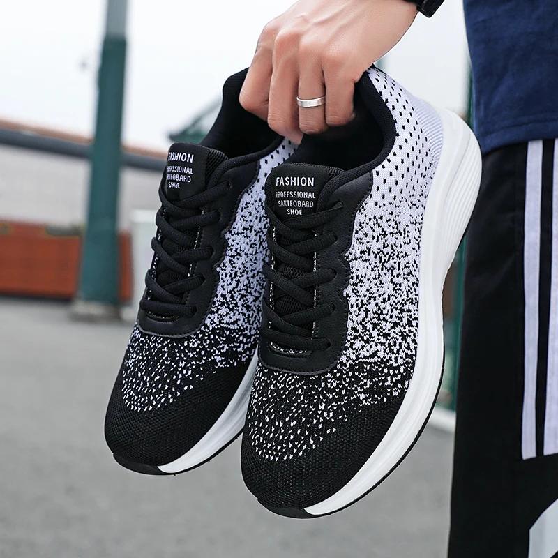 

MAEDEF Men Sneakers Flats Shoes Men Running Sports Shoe Breathable Lightweight Walking Comfortable Tennis Shoes for Men Footwear 45