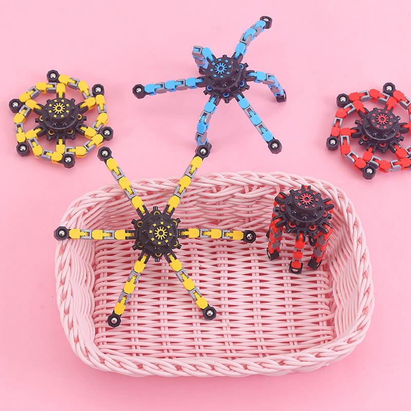 With Gyroscope Plastic Creative Chain Design For Anxiety Relief Exercise Hand