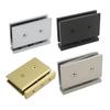 Brass Wall Mount Glass Bracket 360 Degree Adjustable for Shower Doors 8 12mm Stylish and Sturdy for Bathroom Installations