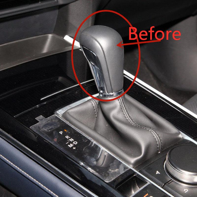 Innenraum Automatik-Schaltknauf-Hülsen-Dekoration Griffabdeckung Zierleiste für Mazda Cx30 Cx-30 Cx 30 Kunststoff Auto Zubehör 1 Stück