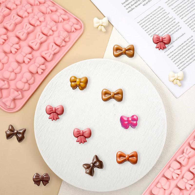 Silikonová forma na mašličky Čokoláda Cukrová bonbónová mašlička Řemeslná forma Topper na cupcake Dekorace na cake pops Kuchyňské potřeby na pečení