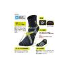 [MIKASA] FIT GEAR Tennis-Badminton Socks "Extreme" Fit (5-finger black)