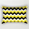 XUNYU Rectangular Polyester Print Pillowcase Yellow Geometry Home Cushion Cover Waist Pillowcase Car Chair Pillow Cover CE02
