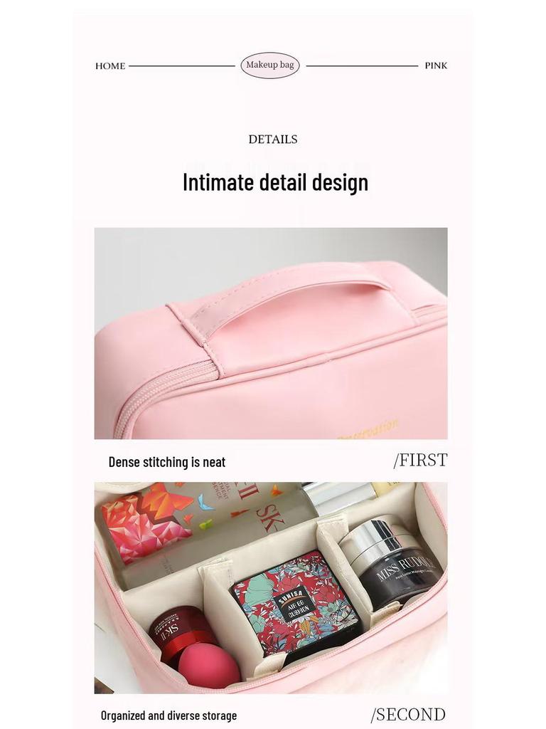 Geantă Cosmetică Multifuncțională de Lux – Capacitate Mare, Design Elegant, Divizibilă Liber, Perfectă pentru Călătorii